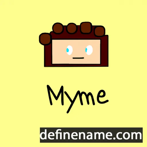 cartoon of the name Meymune