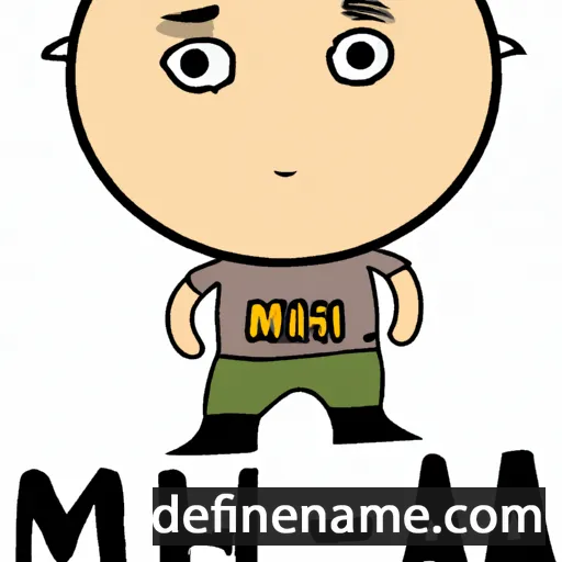 cartoon of the name Miah