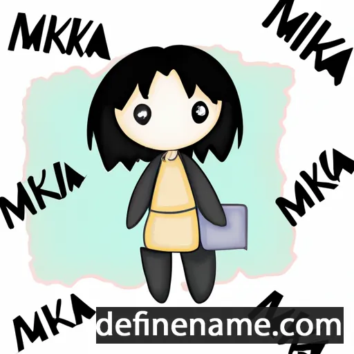 cartoon of the name Miaka