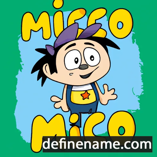 cartoon of the name Mićo