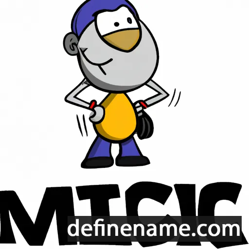 cartoon of the name Mical