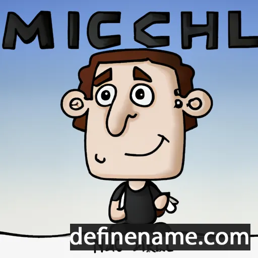 cartoon of the name Micchel