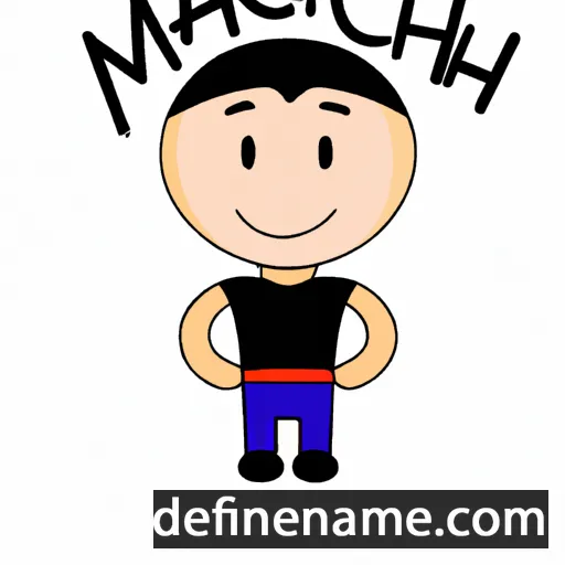 cartoon of the name Michál