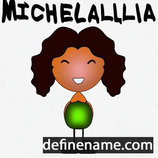 cartoon of the name Michaelia