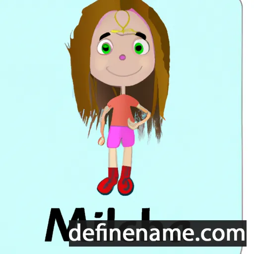 cartoon of the name Michaila