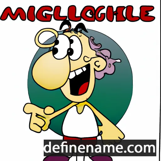 cartoon of the name Michelagnolo