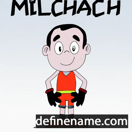 cartoon of the name Michial