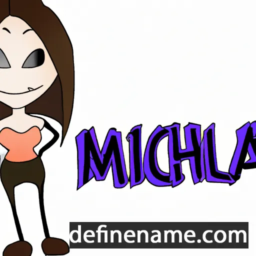 cartoon of the name Michla