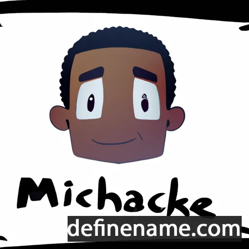 cartoon of the name Mickael