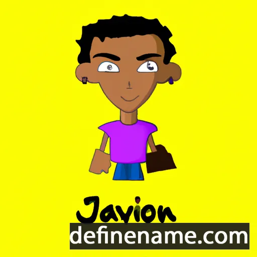 cartoon of the name Javon