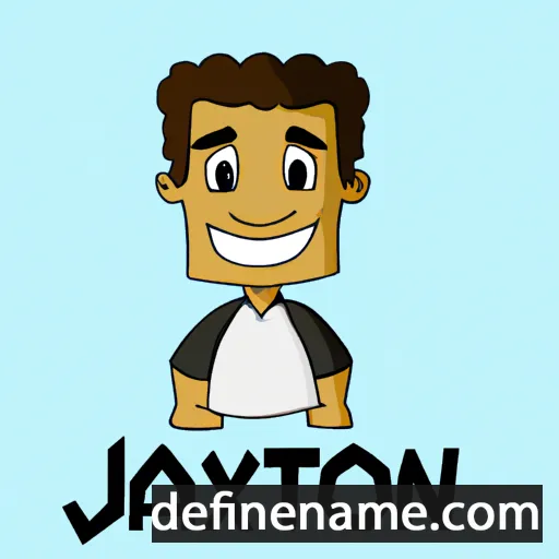 cartoon of the name Jaxton