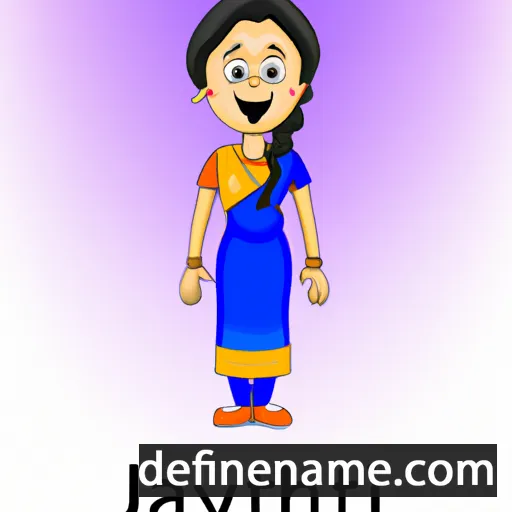 cartoon of the name Jayanti