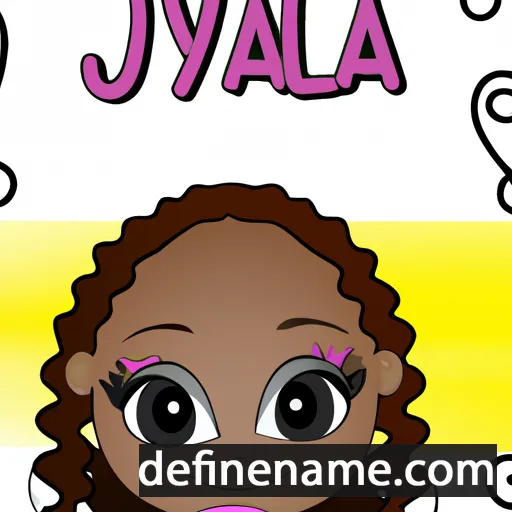 cartoon of the name Jayla