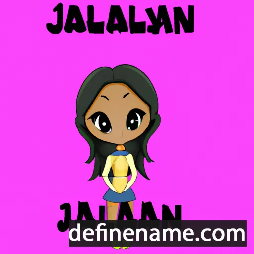 cartoon of the name Jaylaani