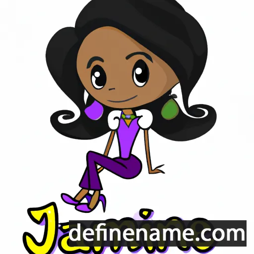 cartoon of the name Jazmine