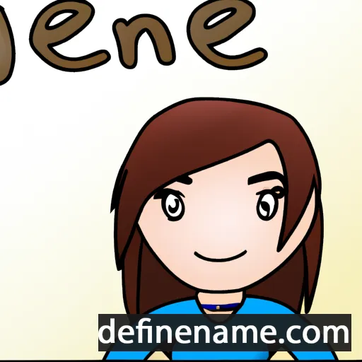 cartoon of the name Jeane