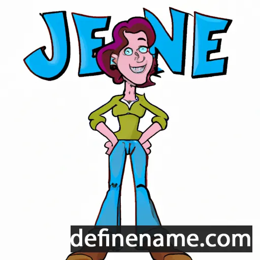 cartoon of the name Jeanie