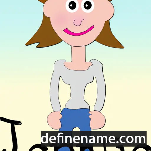 cartoon of the name Jeannine