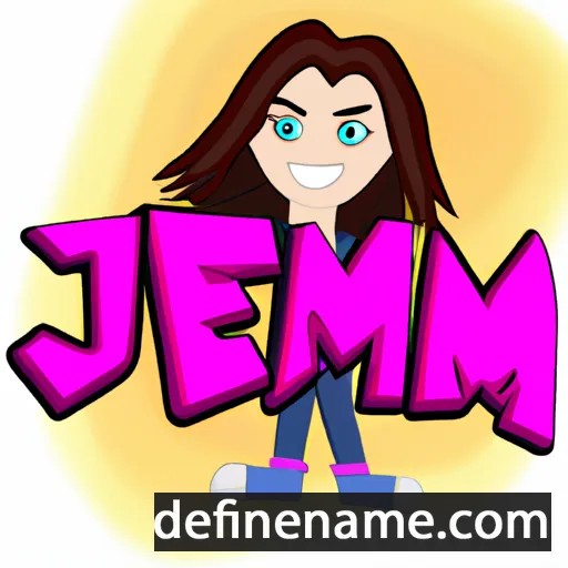 cartoon of the name Jem