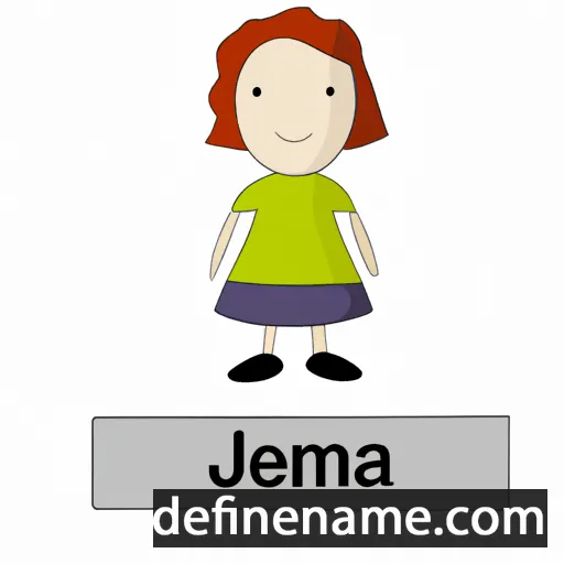 cartoon of the name Jemma