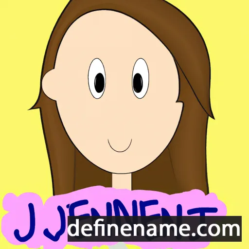 cartoon of the name Jennifer