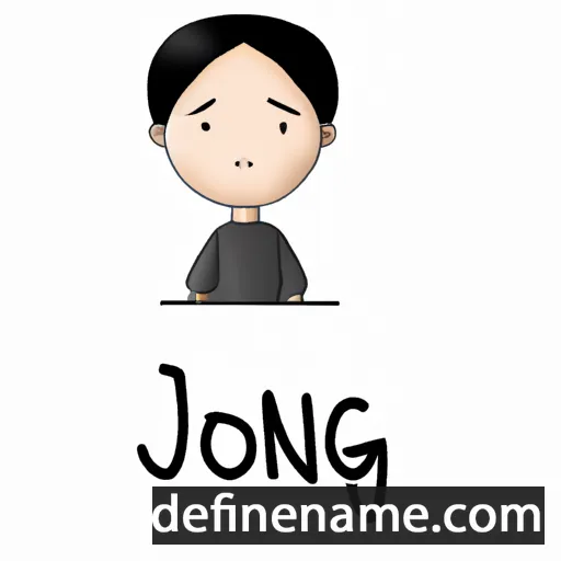 cartoon of the name Jeong