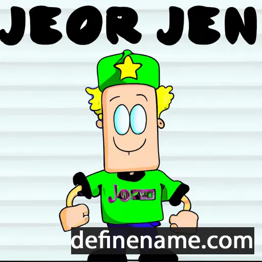 cartoon of the name Jeroen