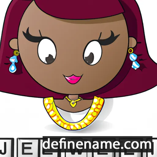 cartoon of the name Jewel