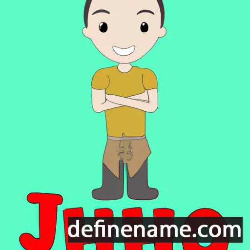 cartoon of the name Jiahao