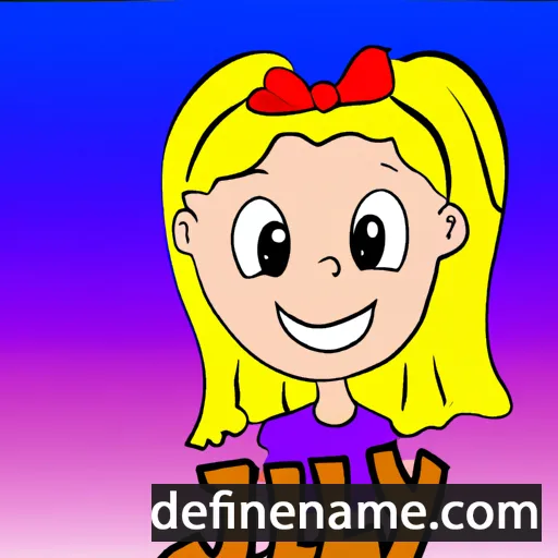 cartoon of the name Jilly