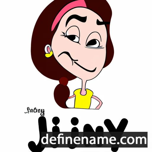 cartoon of the name Jinny