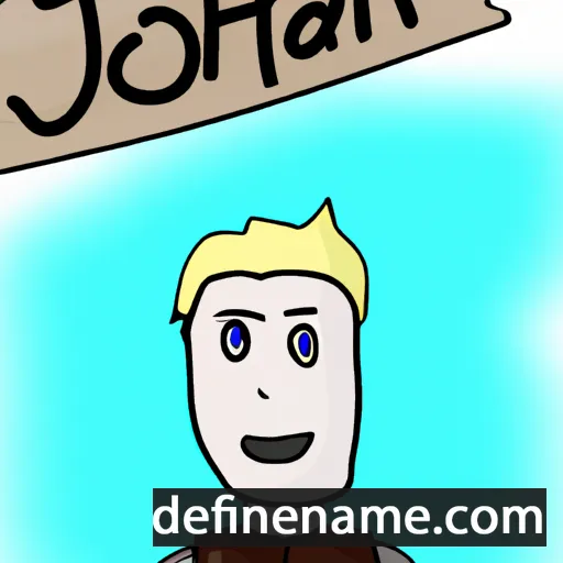 cartoon of the name Jóhann