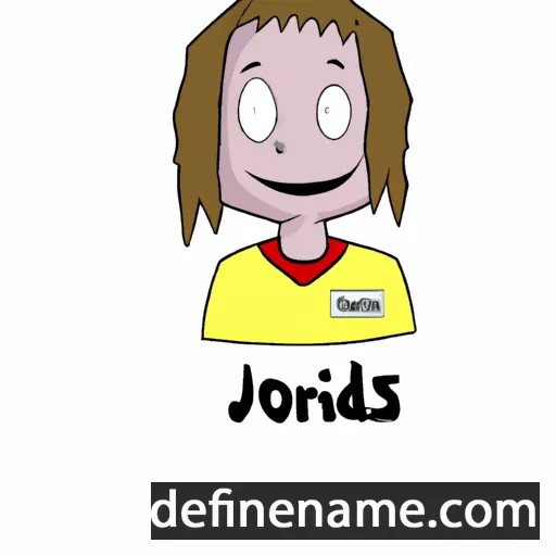 cartoon of the name Jördis