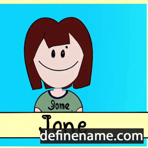 cartoon of the name Joanie