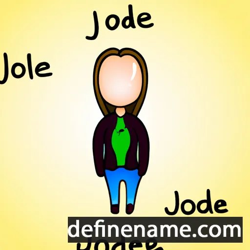 cartoon of the name Jodene