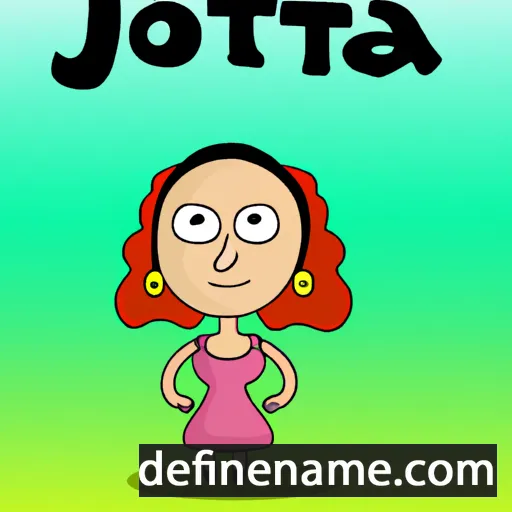 cartoon of the name Joetta