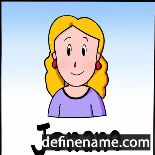 cartoon of the name Johanne