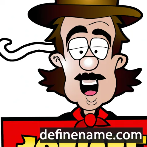 cartoon of the name Johnie