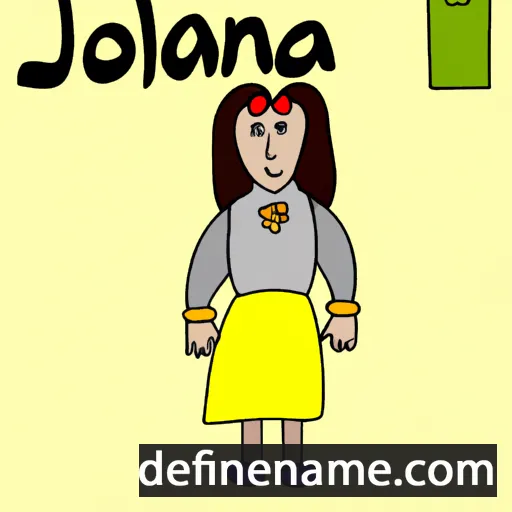 cartoon of the name Jolana