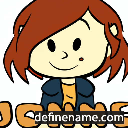 cartoon of the name Jonie