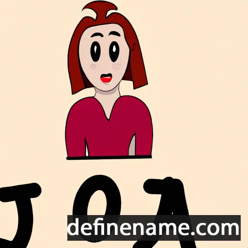 cartoon of the name Jooa