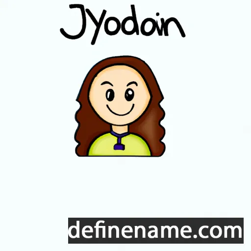 cartoon of the name Jordyn