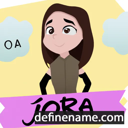 cartoon of the name Jorja