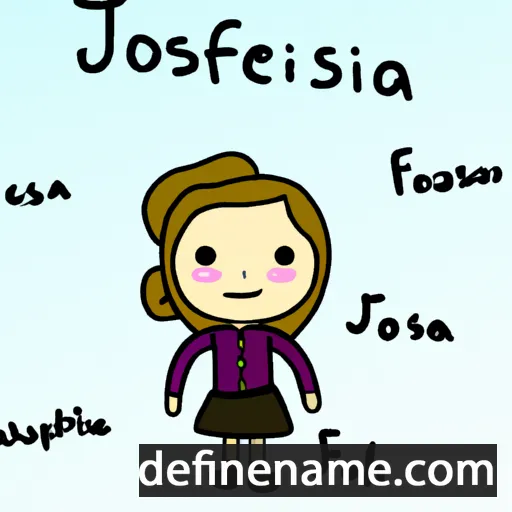 cartoon of the name Josefiina