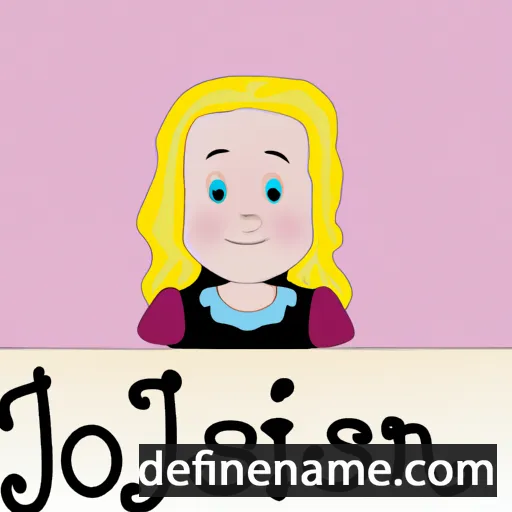 cartoon of the name Josefin