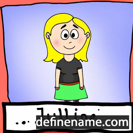 cartoon of the name Julianne