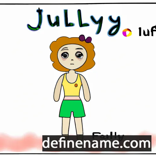 cartoon of the name July