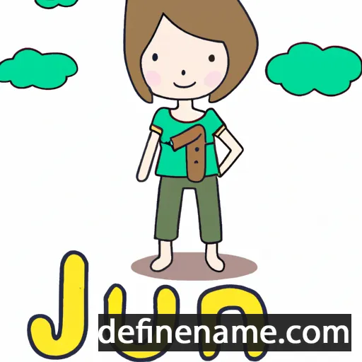 cartoon of the name Jun