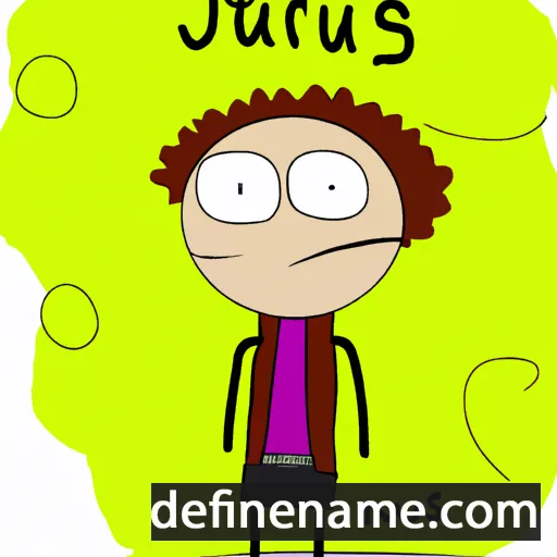 cartoon of the name Jurģis