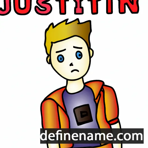 Justin cartoon